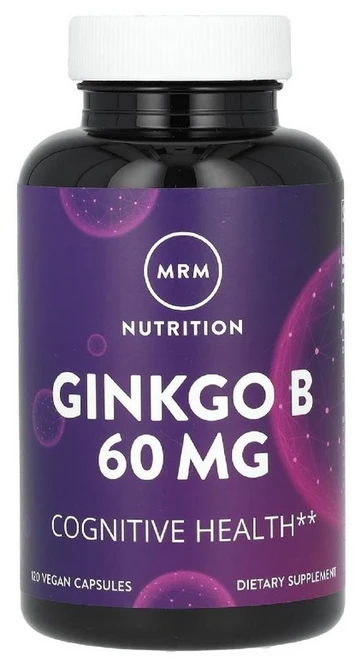 엠알엠 징코 빌로바 은행나무B 은행잎추출물 깅코 Ginkgo 60mg 베지캡슐 120정, 1개 - 쿠팡