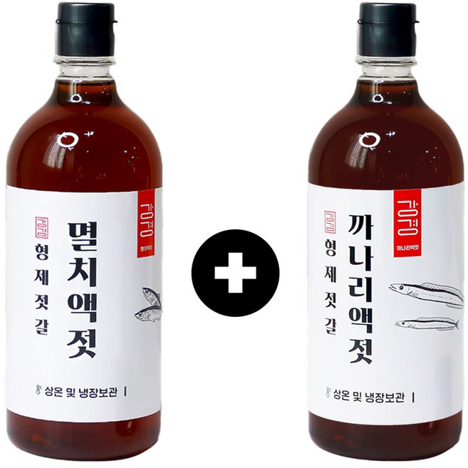 국산 멸치액젓+까나리액젓 2종세트, 2개, 600g