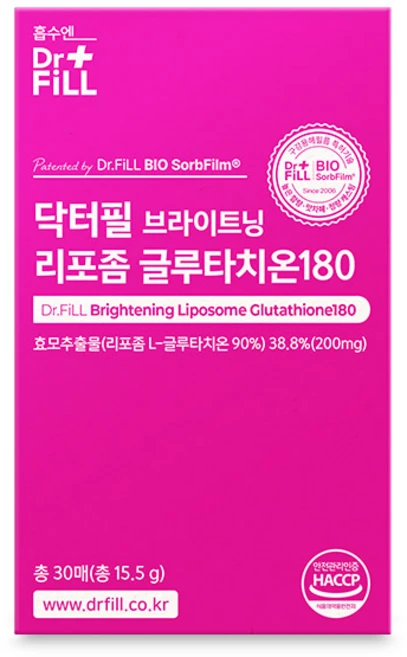 닥터필 브라이트닝 리포좀 글루타치온180, 15.5g, 1박스 - 쿠팡