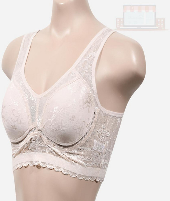 여성 레이스 런닝형 브라 끈브라