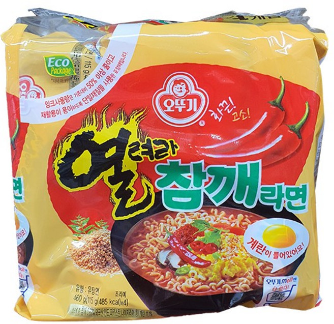 오뚜기 열려라 참깨라면, 4개