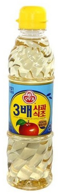 오뚜기 3배사과식초500ml 오뚜기식초 양조식초 현미식초 사과식초 식초, 500ml, 1