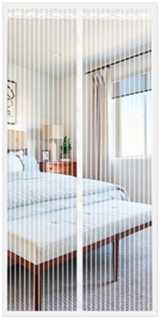 마그네틱 현관문 방충망 자석 모기장 방문형 여름 철 벌레 모기 파리 방충문 아파트 현관 베란다 자동 닫힘 메쉬 그물망 커튼, 1개, 화이트