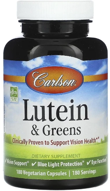 칼슨 루테인 메리골드 마리골드꽃 추출물 Lutein 180캡슐 Carlson 3병, 180정 - 쿠팡