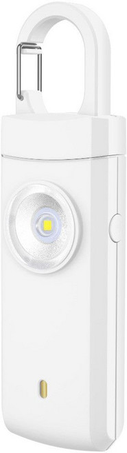 에코너 호신용품 호신용 전자 경보기 (SF2) (화이트) 여자친구 딸 아내 선물 위험한 밤길 안전한 귀가, 본품, 1개