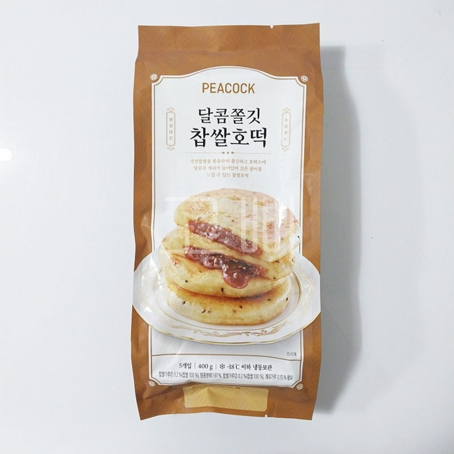 피코크 달콤쫄깃 찹쌀호떡 400g, 5개