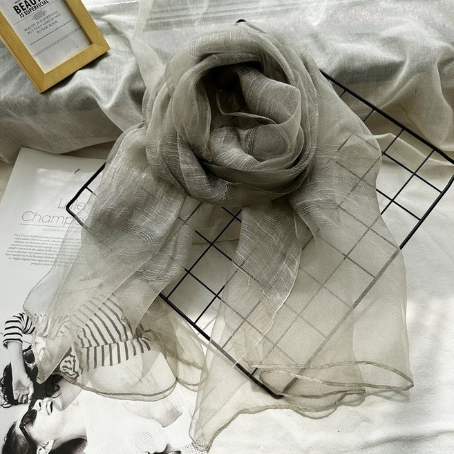 코코비치 린넨 스카프 여성용 머플러 여름 롱 봄 사각 K1298