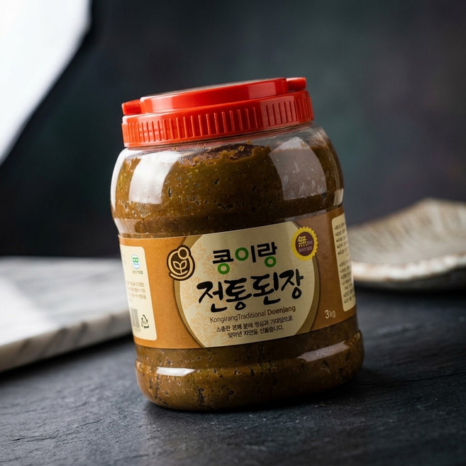 콩이랑농원 메주 된장 국물요리 한식 발효 전통, 1개, 3kg