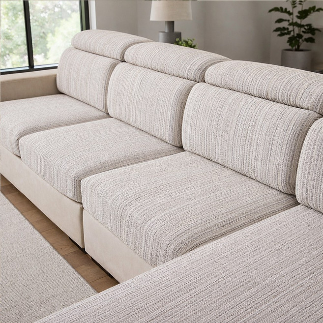 윈디엘 분리형 고탄력 패브릭 소파 커버 사계절 쇼파 덮개, 1개, 그레이