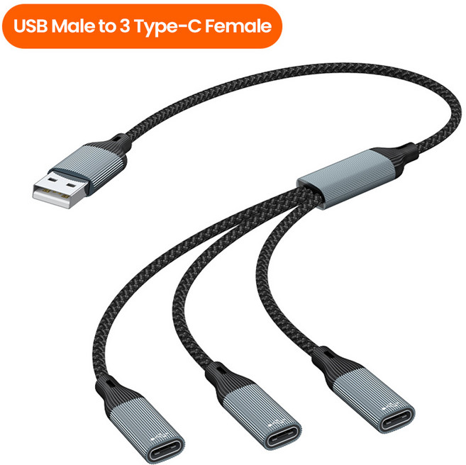 3in 1 멀티 타입 C 허브 USB 분배기 ~ 암 OTG 고속 데이터 전송 어댑터 Xiaomi 용), 05 A to 3C, 1개