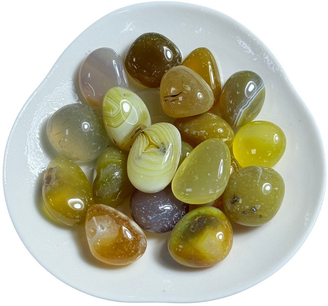 黃瑪瑙滾石~100g/單位, 黃瑪瑙滾石,100g