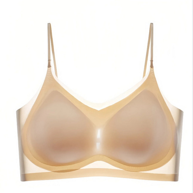 細肩超薄冰絲無痕內衣 透氣涼感美背 大尺碼無鋼圈