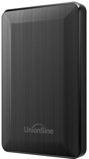 UnionSine HDD 휴대용 외장 하드 인치 500GB 1TB USB PC 데스크탑 TV와 호환 가능, Black, 2) Black - 750기가바이트