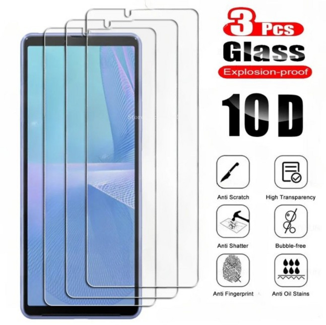 소니 Xperia 1 IV 10 III Lite 5 Pro-I 10iii 화면 보호 커버 필름 3Pcs 강화 유리, 01 3 조각, 01 강화유리, 08 For Xperia 1 III