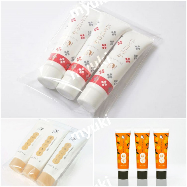 요지야 핸드로션 휴대용 교토 핸드크림 세트, 01. 하나호노카 3개