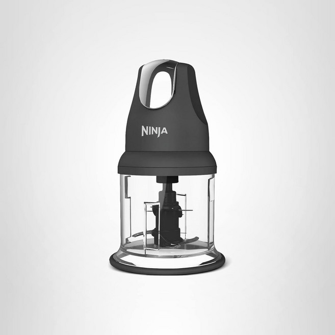 닌자 푸드 초퍼 익스프레스 찹 200와트 다지기 갈기 블렌딩 및 식사 준비용 16온스 볼NJ110GR 그레이, 회색, NJ110GR