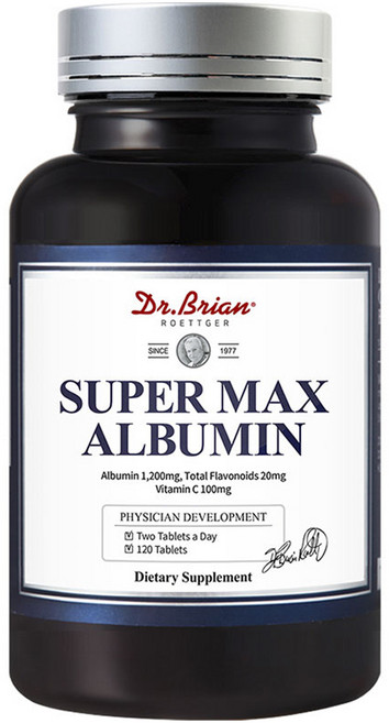 Dr.Brian ROETTGER 超級MAX 白蛋白 1200mg 錠, 1個, 120錠