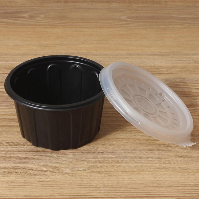 일회용포장 반찬소스통 BF 95파이 소 블랙 100세트-소분, 1개, 100세트