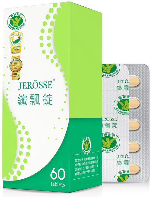 JERÔSSE 婕樂纖 纖飄錠 國家認證健康食品, 1個, 60顆