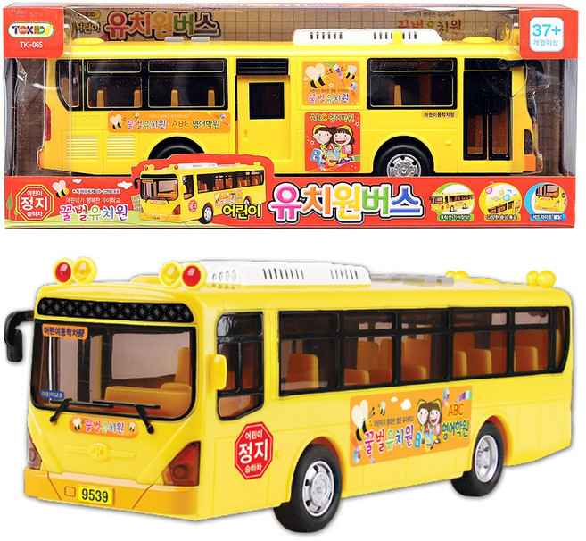 토키즈 어린이 유치원버스, 혼합색상, 1개