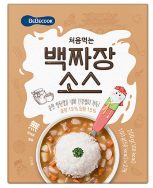 베베쿡 처음먹는 덮밥 소스, BebeCook 백짜장소스, 200g, 2개