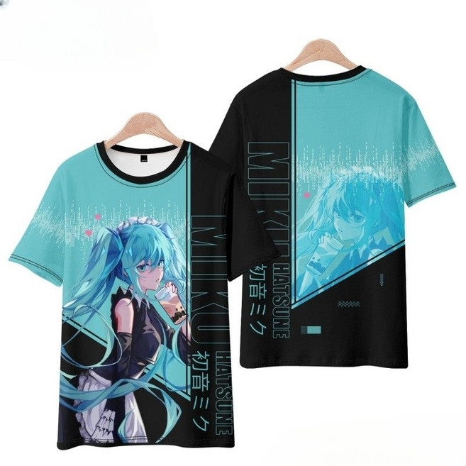 하츠네 미쿠 애니메이션 굿즈 반팔 티셔츠