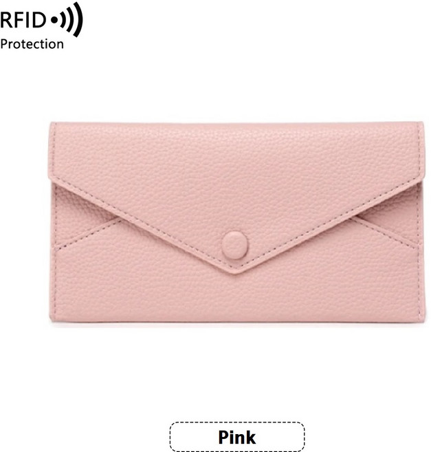 케이연 해외여행용 장지갑 RFID 해킹방지 인조가죽 슬림 지퍼 파우치
