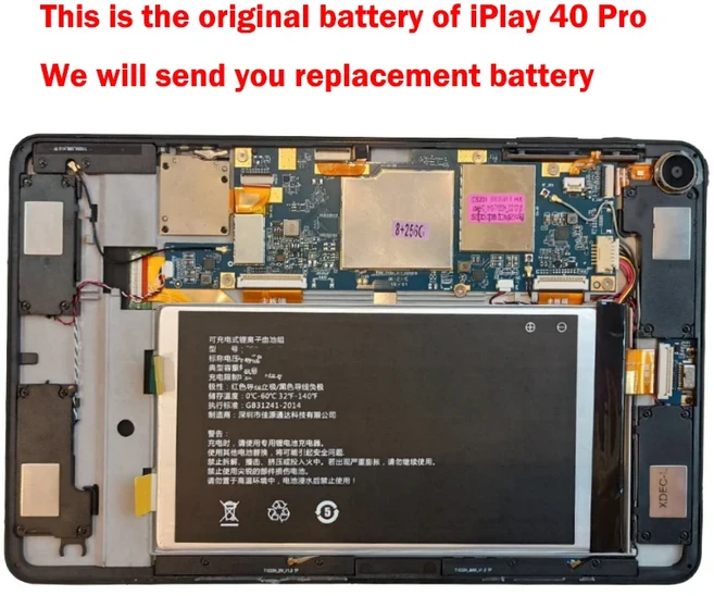 호환 ALLDOCUBE Cube iPlay 40 / Pro용 새 3.8V 6000mAh T1020 태블릿 PC 배터리