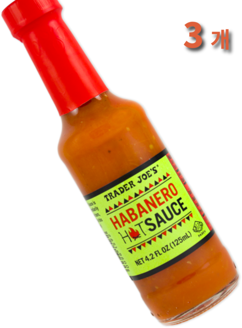 트레이더조 하바네로 핫 소스, 3개, 125ml