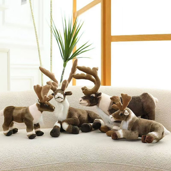 크리스마스 사슴 인형 봉제 루돌프 장식 소품 겨울 테이블, (길이 35cm  높이 28cm), 모델2