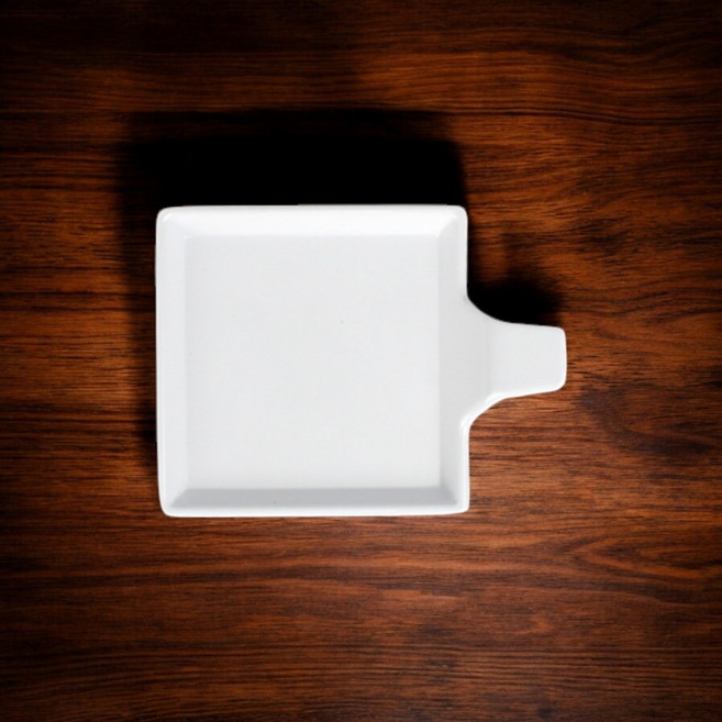 백스톤 미니정사각스쿱 멜라민 플레이팅 한식 양식 일식 중식 반찬 다용도 업소용 그릇, 없음, 1개