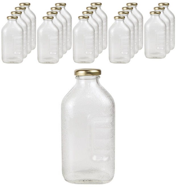 가인글로벌 사각델몬트500 유리병, 500ml, 20개