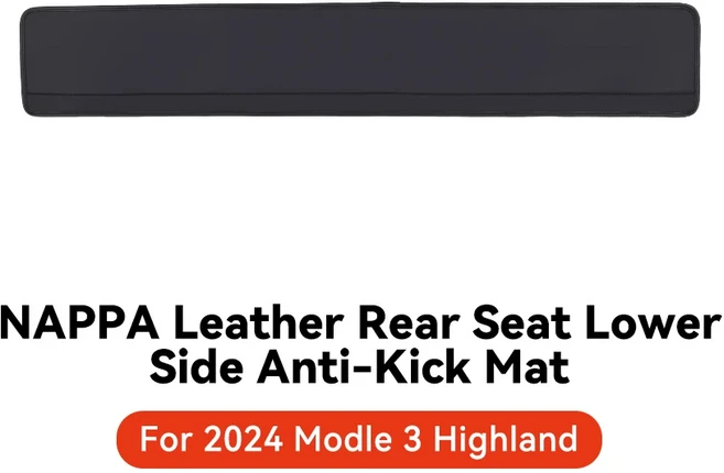 쿠쿠스토어 YZ 테슬라 모델 3 하이랜드 주니퍼 뒷좌석 하부 보호 매트 전기 자동차 패드 2021-2025 액세서, 04 M3 Highland TPE, 01 China Mainland