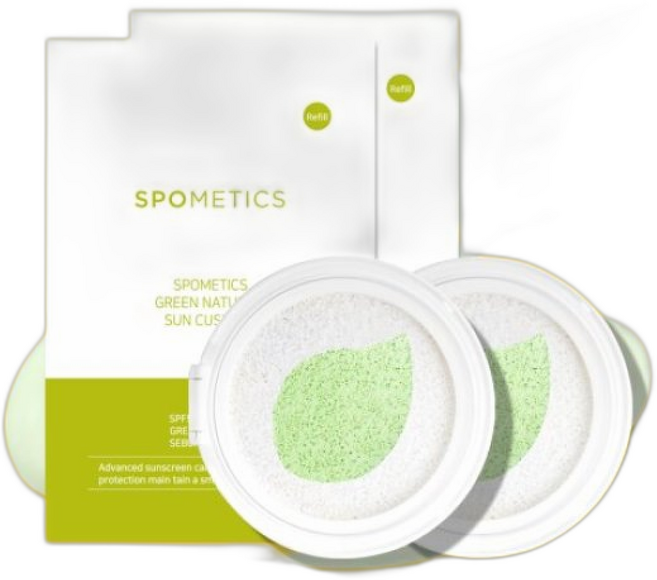 스포메틱스 그린네츄럴 선쿠션 리필, 1개, 25g