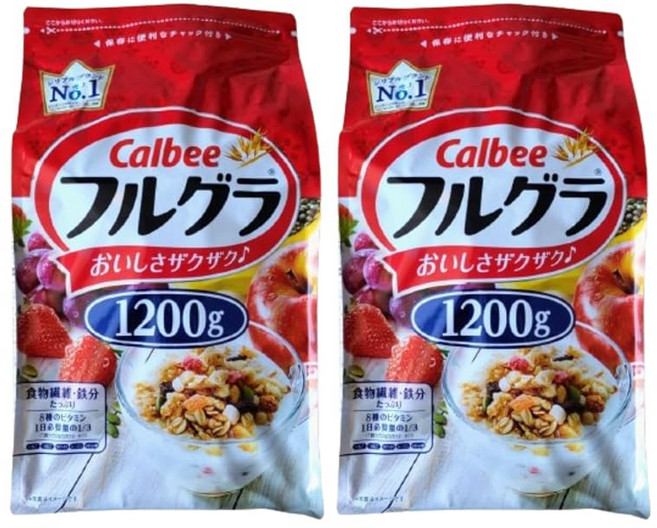 풀그라 칼비 과일 그라놀라 대용량 시리얼 말린 과일 척 포함 1200g×2, 1개, 1g