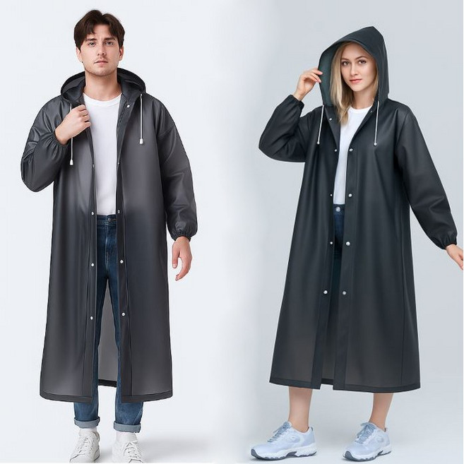 메가잇템 에바 남여공용 비옷 레인코트 일회용 다회용 우비 (1+1)