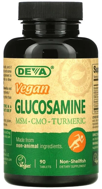 Deva 데바 글루코사민 1500mg MSM 750mg CMO 비건, 1개, 90정 - 쿠팡