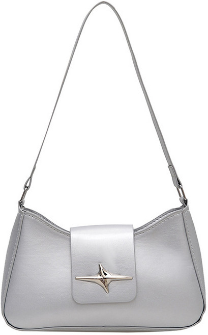 마르티 여성 실버 장식 바게트 숄더백 FREE 실버