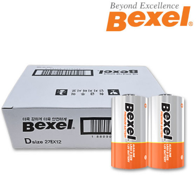 벡셀 알카라인 건전지 D형, 24개입, 1개