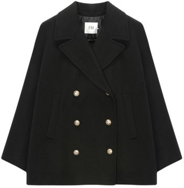 잇미샤 24 더블 버튼 핸드메이드 하프 코트 ITOAZHL700 2781555