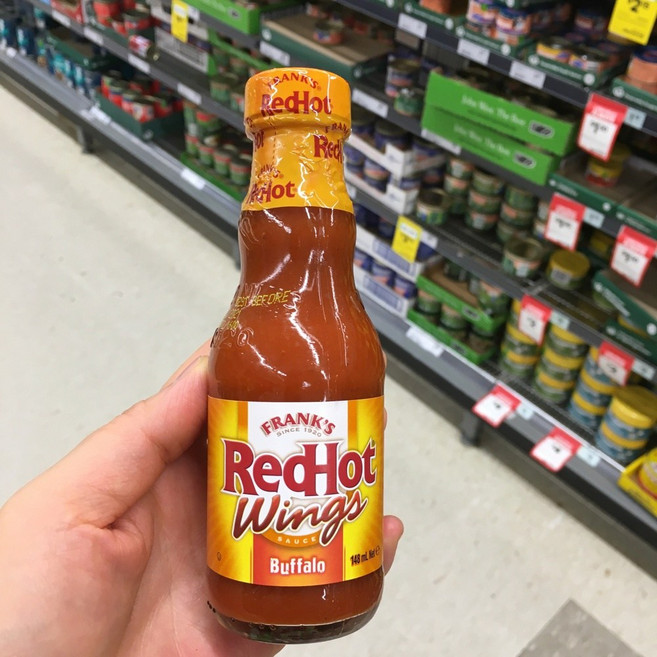 Frank's Red Hot Buffalo Wings 프랭스 버팔로윙 레드 핫 소스, 148ml, 2개