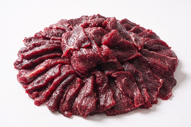 장가한우 당일도축 생고기 쫀득한 식감 대구 뭉티기 육회 육사시미 250g+250g, 1개, 250g