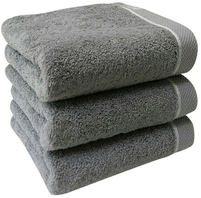 다주타올 프라임무지 호텔타올 200g 40수 면사, 라이트그레이, 3개