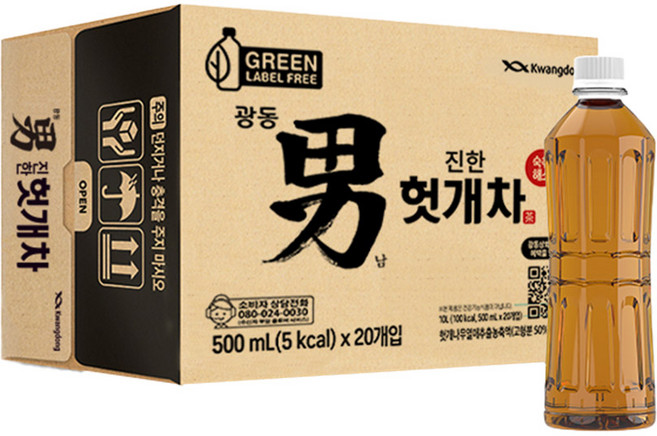 [광동] 헛개차, 500ml, 30개