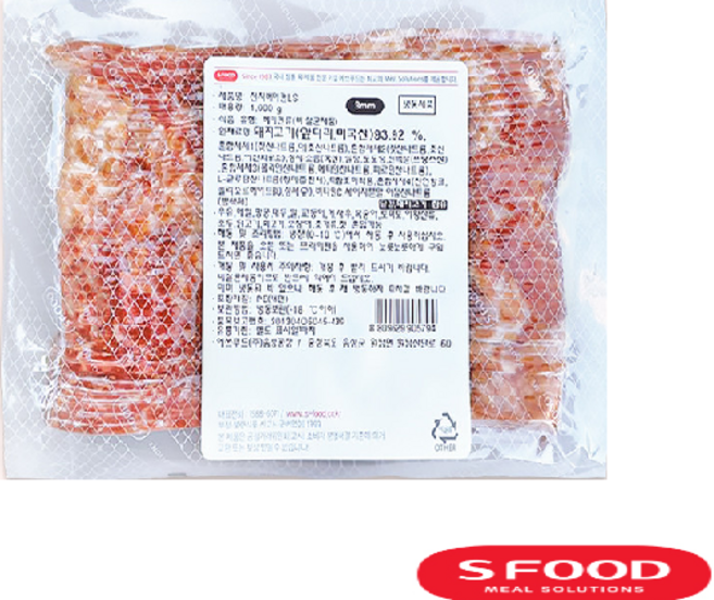에쓰푸드 전지 베이컨 3mm 슬라이스 1kg 냉동 대용량 요리용 베이컨, 1개