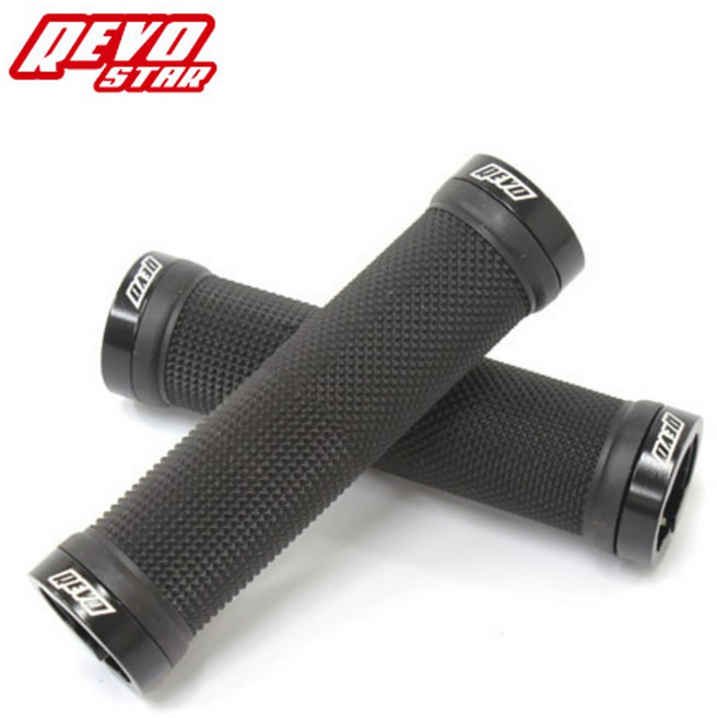 REVO 자전거 그립 일자 락그립 MTB 핸들바 손잡이 일반 핸들 그립, 1개, 락링 색상랜덤