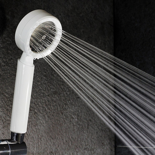 소퓨어 스트롱 8 굵은물줄기 샤워기헤드, 1개, 화이트