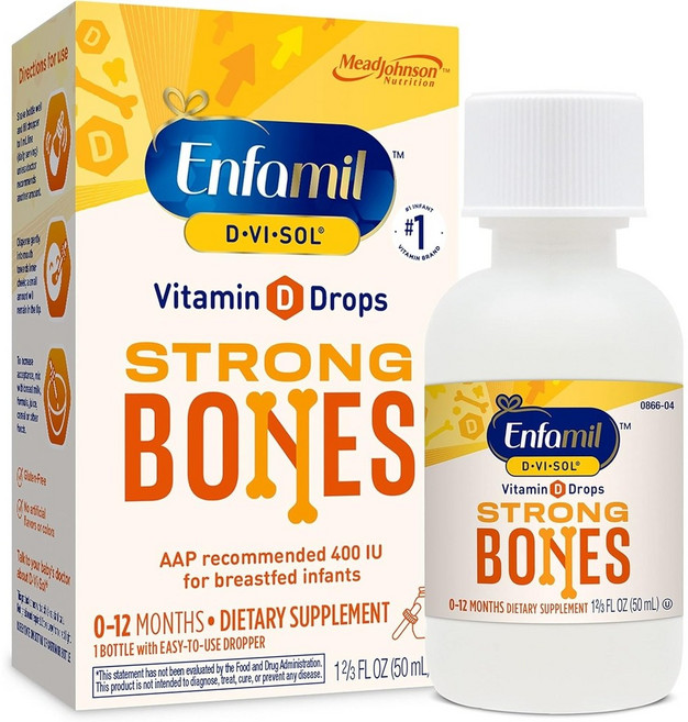 엔파밀 D-Vi-Sol 비타민D 스트롱 본 50ml 유아용 리퀴드 드롭, 1병, 1개