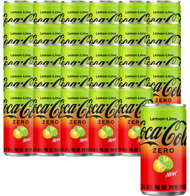 코카콜라 제로 레몬라임, 30개, 190ml