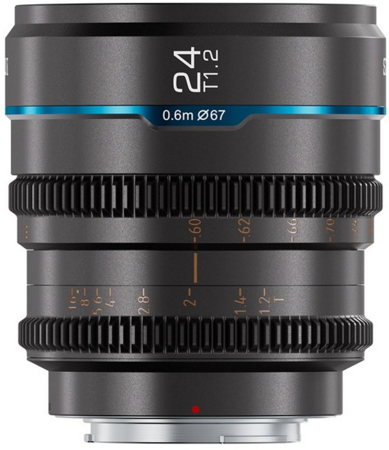SIRUI Night Walker 24mm T1.2 (MS24E-G E 시네 렌즈 대구경 수동 포커스 렌즈 마운트, 1개
